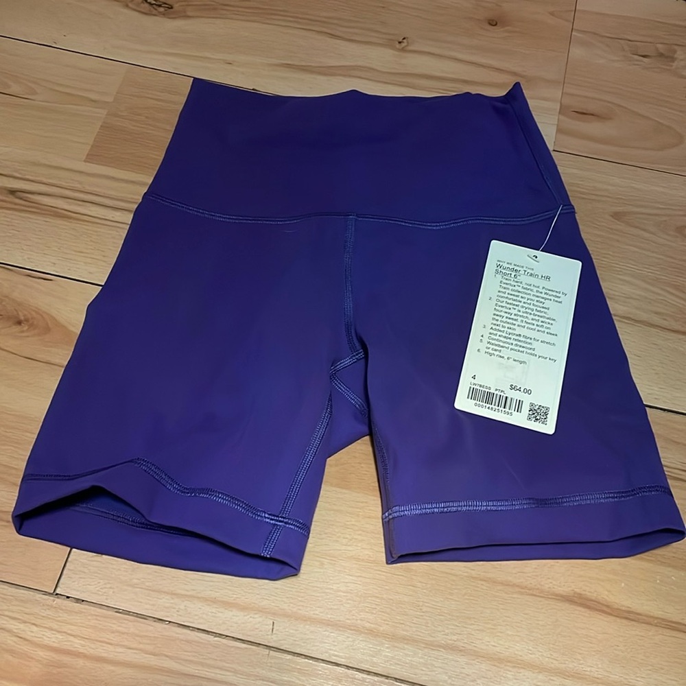 lululemon Wunder Train HR short 6” size 4 NWT